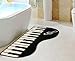 PANDA SUPERSTORE Creative Carpet Piano Bath Rug Classic Piano Hallway Living Room Rug