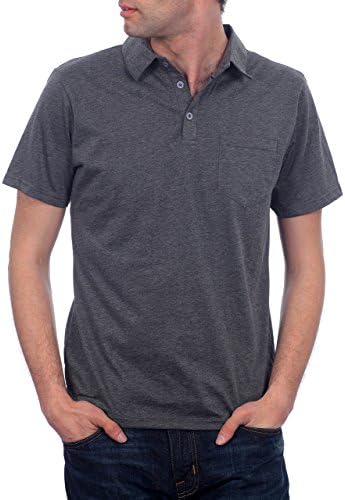Filthy Etiquette Men's The Kina Basic Polo in Charcoal - Medium