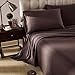 Honeymoon Super Soft Microfiber 4-Piece Bed Sheet Set, Queen, Dark Chocolate