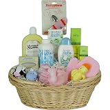 Ultimate Baby Gift Basket for Shower, Birth or Birthday, Pink Airplane and Pink Scrubby