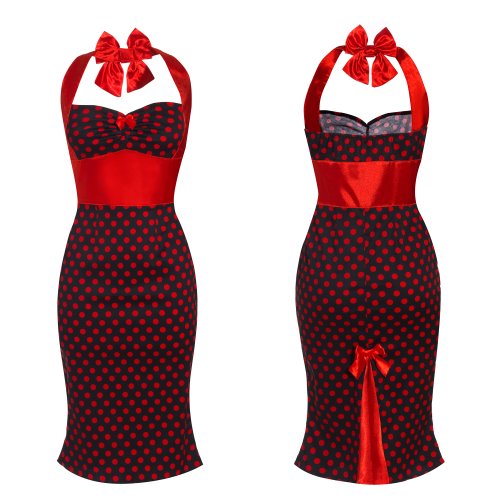 ... Style Rockabilly Vintage Red Polka Dot Shift Womens Evening Dress ... Style Rockabilly Vintage Red Polka Dot Shift Womens Evening Dress