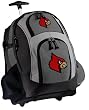 Louisville Cardinals Rolling Backpack Deluxe Gray University of Louisville - Our Best Backpacks Bags with Wheels or School Trolley Bags Carry-Ons - Unique Gifts