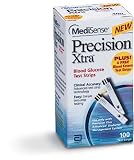 Precision Xtra Blood Glucose Test Strips (Box) Packs Per Box 50