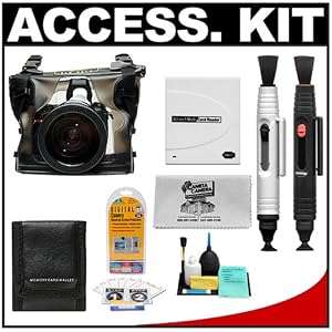 DiCAPac WP-S10 Waterproof Case + Precision Design Accessory Kit for Canon, Nikon, Olympus,... by DiCAPac