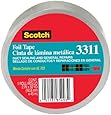 Scotch 3311 Aluminum Foil Tape, 2" x 10 yd, 3.6 mL, Silver