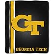Georgia Tech Yellowjackets NCAA Royal Plush Raschel Blanket (Jersey Mesh Series) (50x60")"