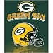 Green Bay Packers Light Weight Fleece NFL Blanket (Grid Iron) (50