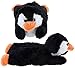Adult & Children Kid Size Black Penguin Animal Plush Fuzzy Slippers