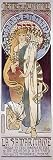 Art Print, La Samaritaine by Alphonse Maria Mucha, Final Size: 12 in X 36 in.