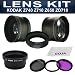 Essential Kit For KODAK EASYSHARE Z650 Z710 Z740 - Includes: Lens Tube Adapter + 2.0X High Definition Telephoto Lens + 0.45X Super Wide Angle (w/ Macro Portion) + Filter Kit (UV, Polarizing, Fluorescent) + Premium Goja Microfiber Lens Cleaning Cloth