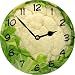 Rikki KnightTM Cauliflower Art Large 11.4 Wall Clock - Ideal Gift for all Occassions