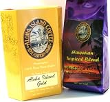 Our fabulous 100% Pure Kona and our USDA Certified Organic Paradise Blends! 8 oz Whole Bean or Ground