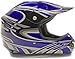 Typhoon Youth Kids Offroad Gear Combo Helmet Gloves Goggles DOT Motocross ATV Dirt Bike MX Motorcycle Blue Black, Medium