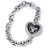 Ladies NFL Oakland Raiders Heart Watch