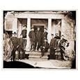 Civil War Photo (M): Stevensburg Virginia (vicinity Brandy Station Va.). Gen. Judson Kilpatrick and staf