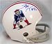 Stanley Morgan Autographed/Hand Signed New England Patriots Riddell Throwback Mini Helmet