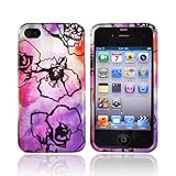 PINK WATER COLOR FLOWERS for Verizon Apple iPhone 4 Hard Case