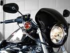 Harley Davidson Sportster Headlight Fairing Custom Black Cafe Visor with Bracket - 1987-2011 Harley Davidson Sportsters (C model excluded) 1995-2005 Dyna (FXDWG and FXDXT are excluded) 1982-1994 FXR & FXRS