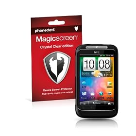 PhoneDevil Magic Screen protector: Crystal Clear (Invisible) edition - For HTC Wildfire S (not the 1st Generation Wildfire) (2 x screen protectors)