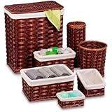 Honey-Can-Do HMP-01866 7-Piece Wicker Hamper Kit
