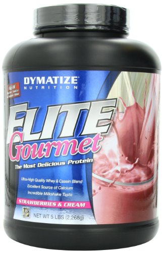 Dymatize Nutrition Elite Gourmet, Strawberries and Cream, 5 Pound