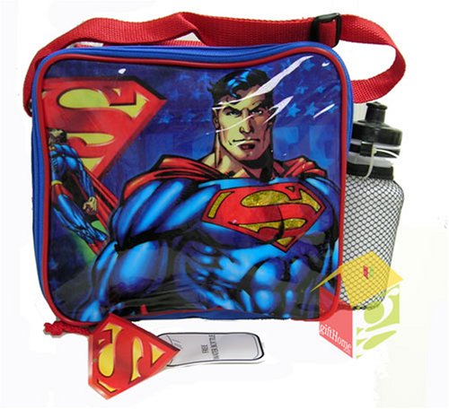  Superman Soft Lunchbox Kit with Sport Water Bottle