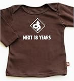 NEXT 18 YEARS long sleeve toddler / infant t-shirt - chocolate brown