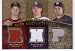 2007 Upper Deck Premier Rare Remnants Triple Gold #rr3-ops Roy Oswalt / Jake Peavey / Ben Sheets - Astros / Padres / Brewers - Serial #d 18/25 - Game Used Jersey Swatch