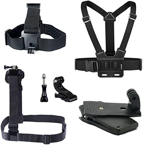 Head Strap Mount Chest Mount Strap Shoulder Mount J-Hook Buckle Thumbscrews Backpack Clip Clamp for Gopro Hero For SJCAM Cameras