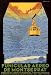 FUNICULAR AEREO DE MONTSERRAT BARCELONA EUROPE TRAVEL TOURISM SPAIN SMALL VINTAGE POSTER REPRO