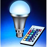Auraglow BC/B22 Remote Controlled Colour Changing Light Bulbby Auraglow