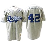 Brooklyn Dodgers Authentic 1955 Jackie Robinson Road Jersey By Mitchell & Ness 40