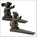 Cast Iron Cat & Mouse Door Wedges