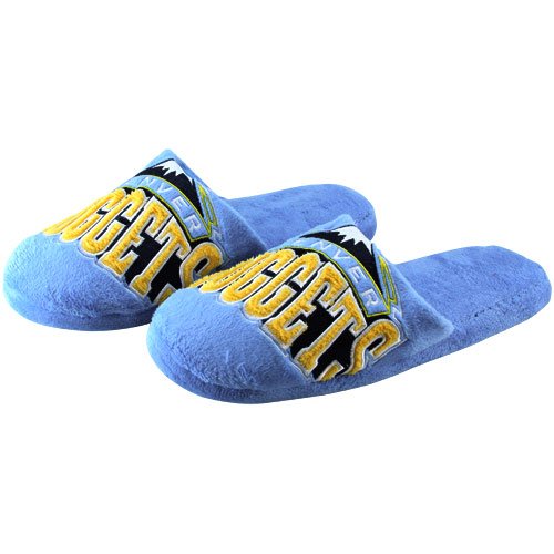 Denver Nuggets Light Blue Big Logo Slide Slippers (X-Large)