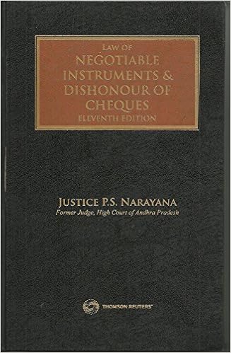 Law of Negotiable Instruments and Dishonour of Cheques Hardcover –