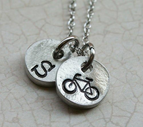 Bicycle Initial Tiny Coin Necklace Copyright © 2015 by Shelly Champlin. All rights reserved.