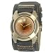 Kahuna 252-5413G Gents Watch with Brown Cuff Strap and Burnt Orange Dial