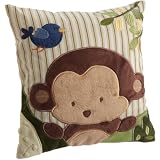 Kids Line Jungle 123 Throw Pillow, Brown