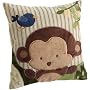 Kids Line Jungle 123 Throw Pillow, Brown