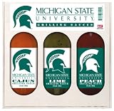 Michigan State Spartans 3 Bottle Grilling Sauce Gift Set Michigan State Spartans 3 Bottle Grilling Sauce Gift Set