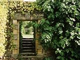 Arch Way in Ornamental Stone Wall with Fig & Vitis Photographic Poster Print by Mark Bolton, 12x16