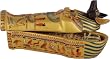 Small Anubis coffin with mummy inside, 4.5"L
