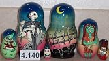Nightmare before Christmas * Russian Nesting doll 5 pc / 10 cm