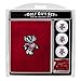 Team Golf NCAA Wisconsin Badgers Gift Set: Embroidered Golf Towel, 3 Golf Balls, and 14 Golf Tees 2-3/4