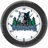 NBA Minnesota Timberwolves Everbrite Neon Wall Clock
