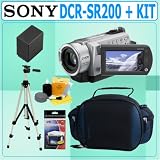 Sony DCR-SR200 Camcorder and Accessory Outfit - Sony ASONDCRSR200K4