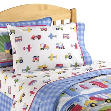 Olive Kids Trains, Planes, & Trucks Sheet Set