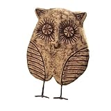 Ancient Graffiti Large Ceramic Standing Owl Outdoor Decor