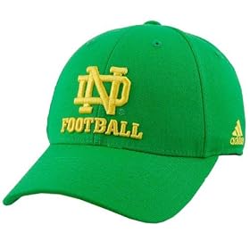 Click here to buy adidas Notre Dame Fighting Irish Kelly Green 30th Anniversary Structured Flex Hat by adidas.