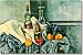 "Still Life with Peppermint Bottle" by Paul Cezanne - Artwork On Tile Ceramic Mural 17" x 25.5" Kitchen Backsplash